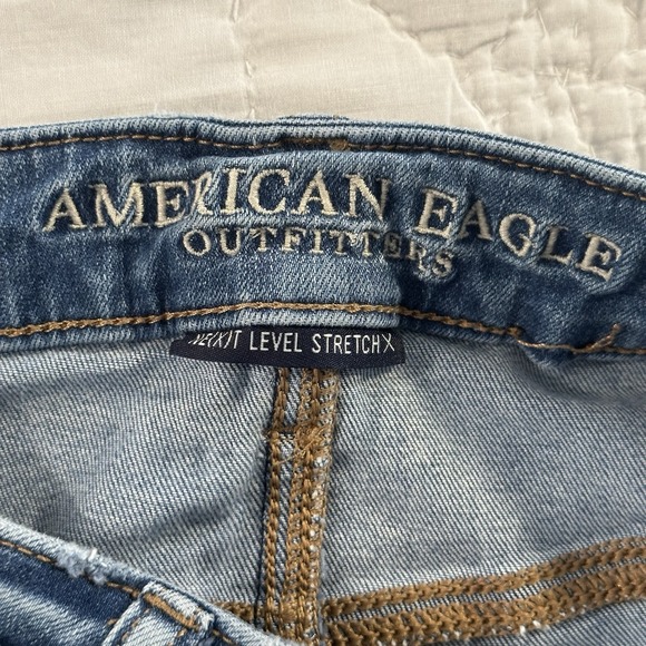 American Eagle Women Size 6 Distressed Next Level Stretch Highest Rise Jegging - Picture 7 of 12